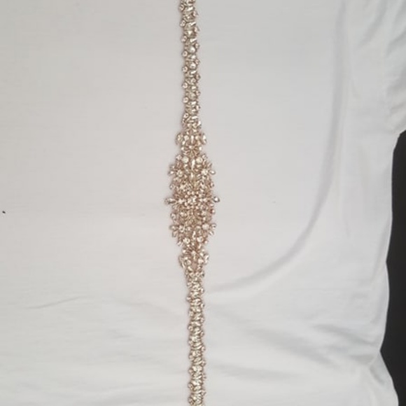Rose Gold Wedding Applique Belt/Sash
